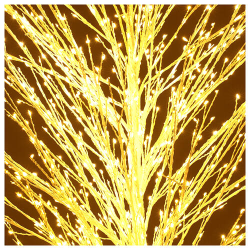 LED white Christmas tree 1500 warm white LEDs 150 cm 4