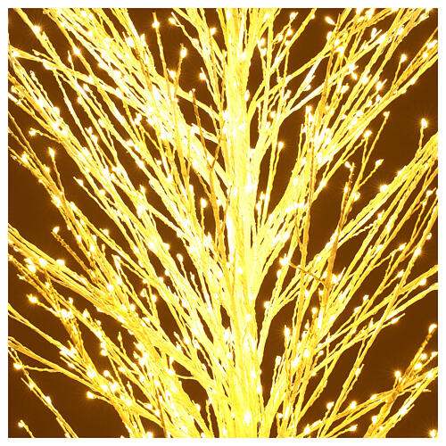 Árvore de Natal luminosa branca 2000 LEDs 180 cm 4