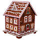 Adventskalender in Form eines Lebkuchenhauses aus Holz mit Beleuchtung – 28 cm s8