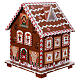 Advent calendar, gingerbread house with lights, 12x8x8 in s3