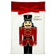 Velvet gift bag with nutcracker, 28x18 in s1