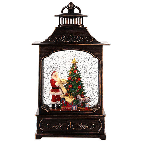 Lantern, Santa Claus with gifts, 8x4x12 in 1