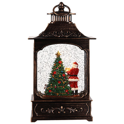 Lantern, Santa Claus with gifts, 8x4x12 in 4