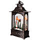 Illuminated lantern with Santa Claus on his sleigh, 8x4x12 in s2