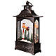 Lanterna illuminata Babbo Natale su slitta 20x10x30 cm s2