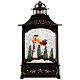 Lanterna illuminata Babbo Natale su slitta 20x10x30 cm s4