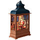 Lanterna glitter Babbo Natale in officina 15x8x30 cm  s3