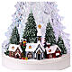 Sapin de Noël éclairé traîneau Père Noël 25x20x30 cm s3