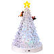 Albero di Natale illuminato slitta Babbo Natale 25x20x30 cm s7