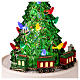 Árbol de Navidad iluminado movimiento tren 20x20x35 cm  s3