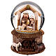 Glass snow globe with Nativity, 4x4x6 in s1