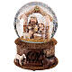 Glass snow globe with Nativity, 4x4x6 in s2