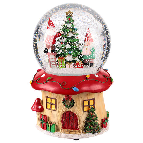 Snow globe with Gnomes' House, 4x4x6 in 2