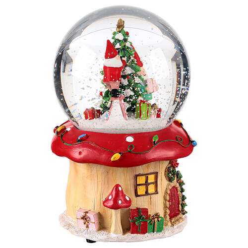 Snow globe with Gnomes' House, 4x4x6 in 4