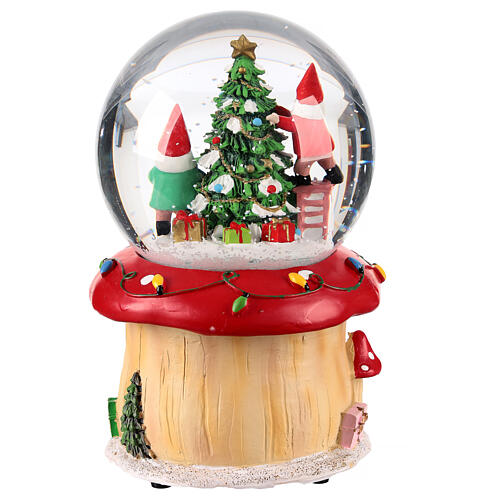 Snow globe with Gnomes' House, 4x4x6 in 5