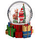 Christmas snow globe 120 mm Santa Claus with reindeer 15x15x15 cm s3