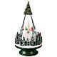 Boule à neige cône ville enneigée 15x15x25 cm s6