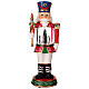 Nutcracker with snow globe, motion and music, 16x6x4 in s1