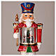 Nutcracker with snow globe, motion and music, 16x6x4 in s2