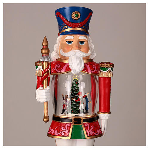 Nutcracker snow globe with movement music 40x15x10 cm 3