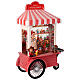 Schneekugel, Weihnachtsmanns Spielzeugwerkstatt auf Wagen – Licht, Musik, Schneewirbel, H 27,3 cm, 17,8 × 10,2 cm s6