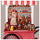 Palla neve laboratorio di Babbo Natale luci musica 25x20x10 cm s5