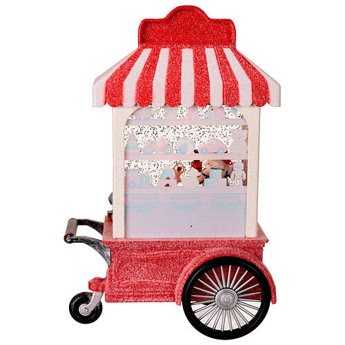 Snow globe Santa's workshop lights music 25x20x10 cm 8