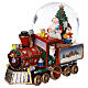 Schneekugel auf Weihnachtszug, Ø 12 cm – Weihnachtsmann mit Kind, 21 × 12 × 17 cm s4