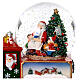 Train with 12 cm snow globe, Santa Claus with child, 21x12x17 cm s2