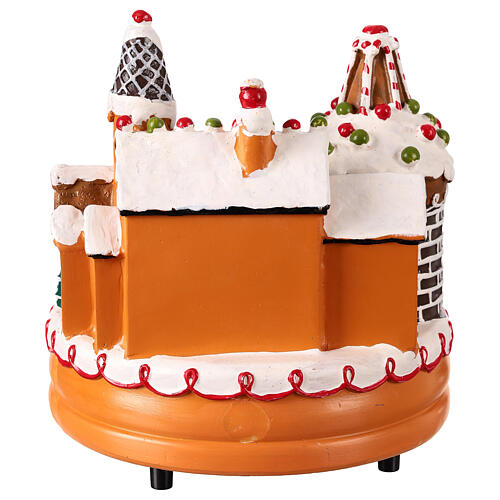 Carrusel navideño con luces y movimiento 20x20x15 cm 5