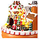 Carrusel navideño con luces y movimiento 20x20x15 cm s4