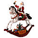 Rocking horse with Santa Claus, 12x4x12 in s3