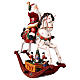 Rocking horse with Santa Claus, 12x4x12 in s5