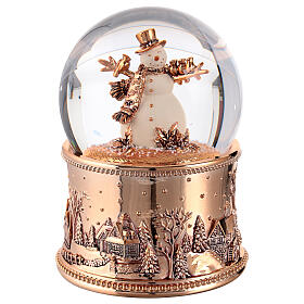 Boule à neige 100 mm bonhomme de neige 10x10x15 cm