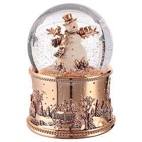 Boule à neige 100 mm bonhomme de neige 10x10x15 cm