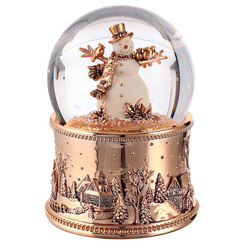 Globo de neve 100 mm boneco de neve 10x10x15 cm 1
