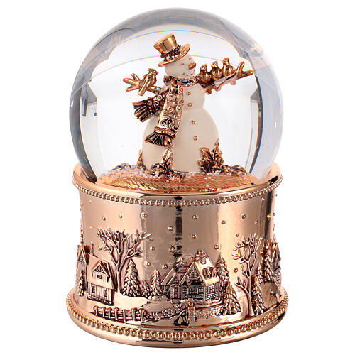 Globo de neve 100 mm boneco de neve 10x10x15 cm 4