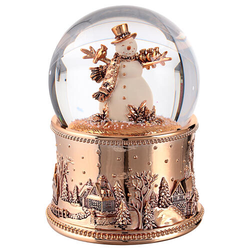 Christmas snow globe with snow man 100 mm, 10x10x15 cm 1