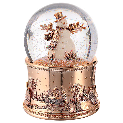 Christmas snow globe with snow man 100 mm, 10x10x15 cm 2