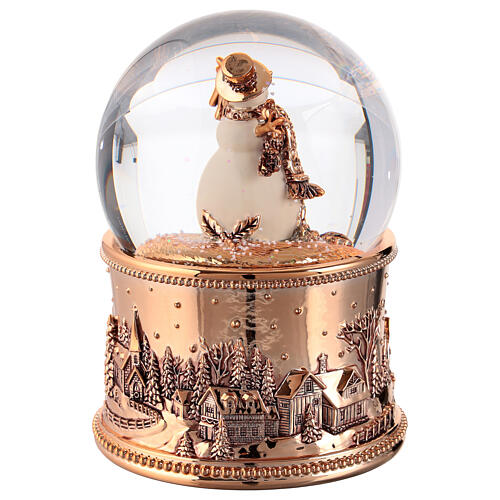 Christmas snow globe with snow man 100 mm, 10x10x15 cm 5