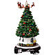 Árbol de Navidad movimiento tren trineo Papá Noel 25x25x45 cm s6