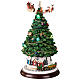 Santa Claus sleigh animated Christmas tree 25x25x45 cm s3