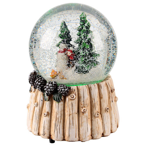 Snow globe of 4 in, snowman with kid, 4x4x6 in 3