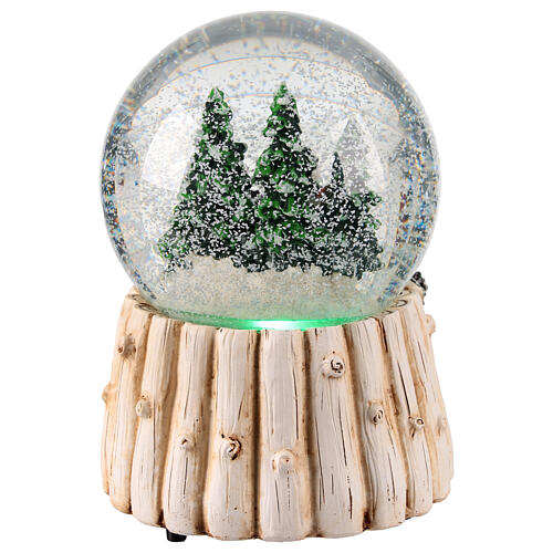 Snow globe of 4 in, snowman with kid, 4x4x6 in 5