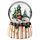 Snow globe of 4 in, children on a sled, 4x4x6 in s1