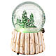 Snow globe of 4 in, children on a sled, 4x4x6 in s5