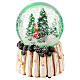 Palla di neve 100 mm bambino su slitta 10x10x15 cm s2