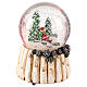 Palla di neve 100 mm bambino su slitta 10x10x15 cm s4
