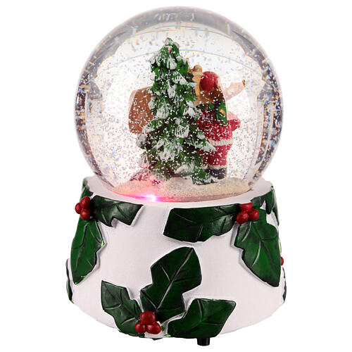 Snow globe with reindeer by a mailbox, 4x4x6 in 5