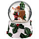 Christmas snow globe reindeer with letterbox 10x10x15 cm s1